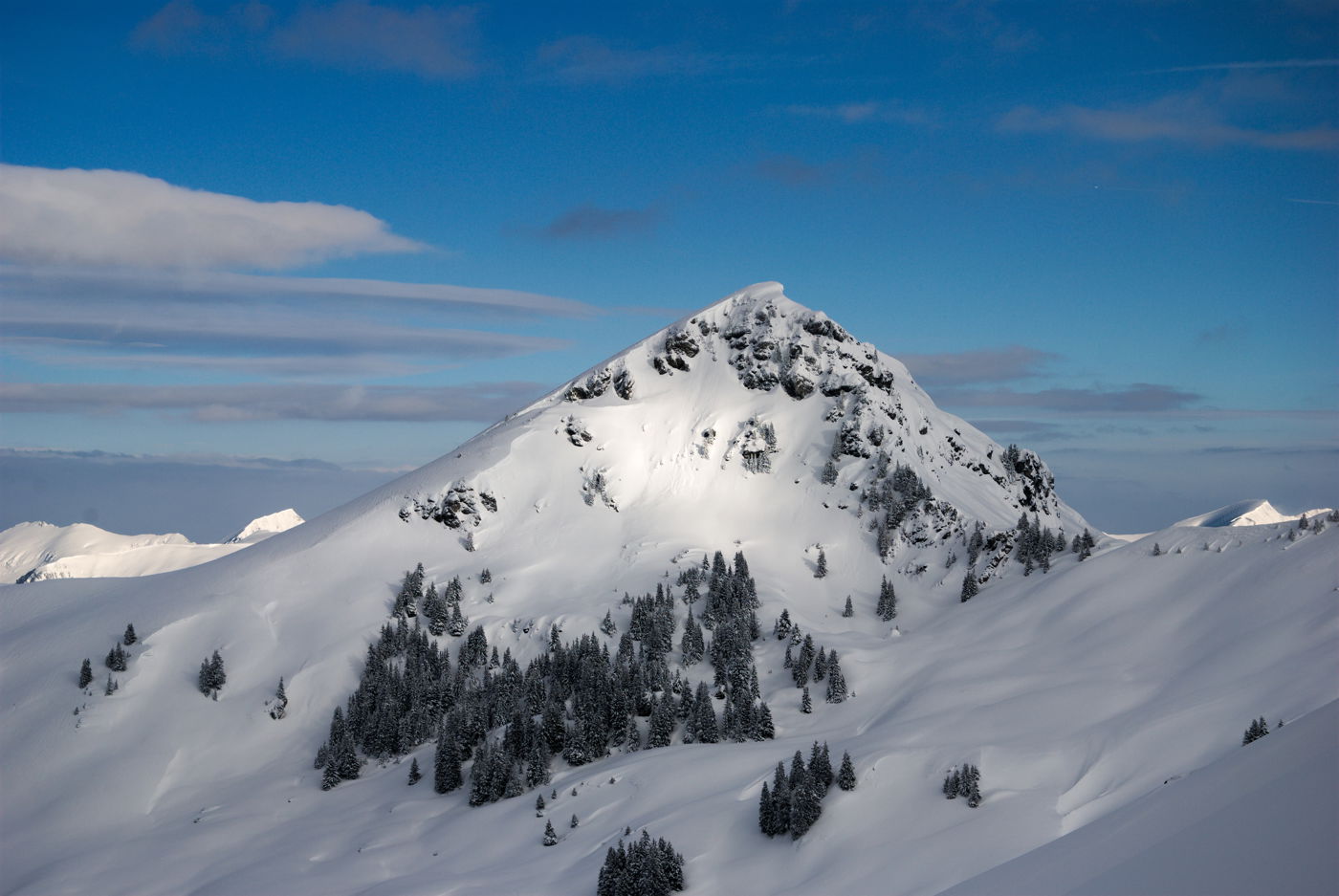 Berg im Schnee