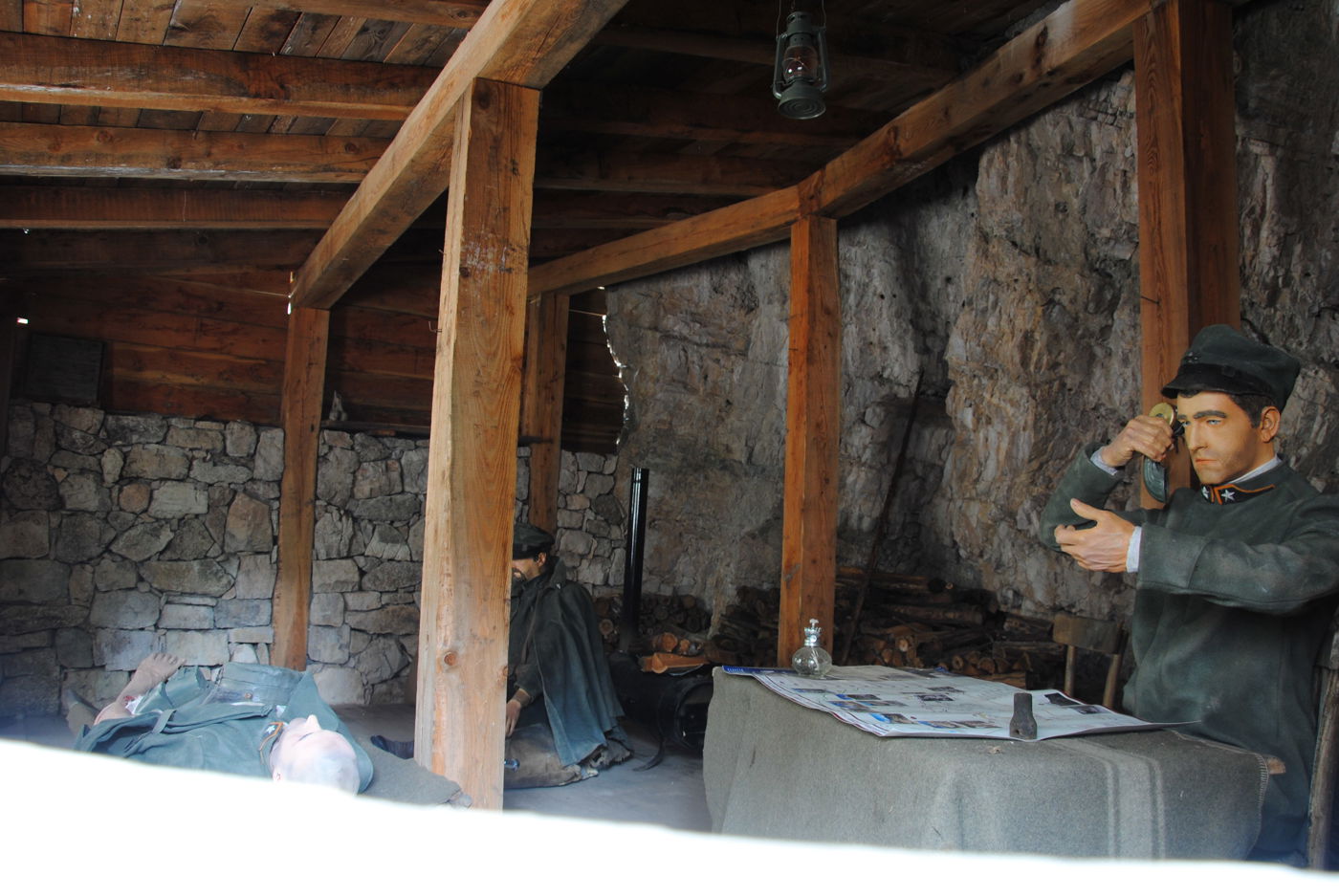 Freilichtmuseum Cinque Torri - nachgestellter Kriegsschauplatz