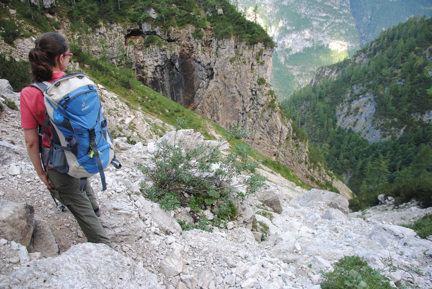 Am Abgrund am Moiazza-Massiv