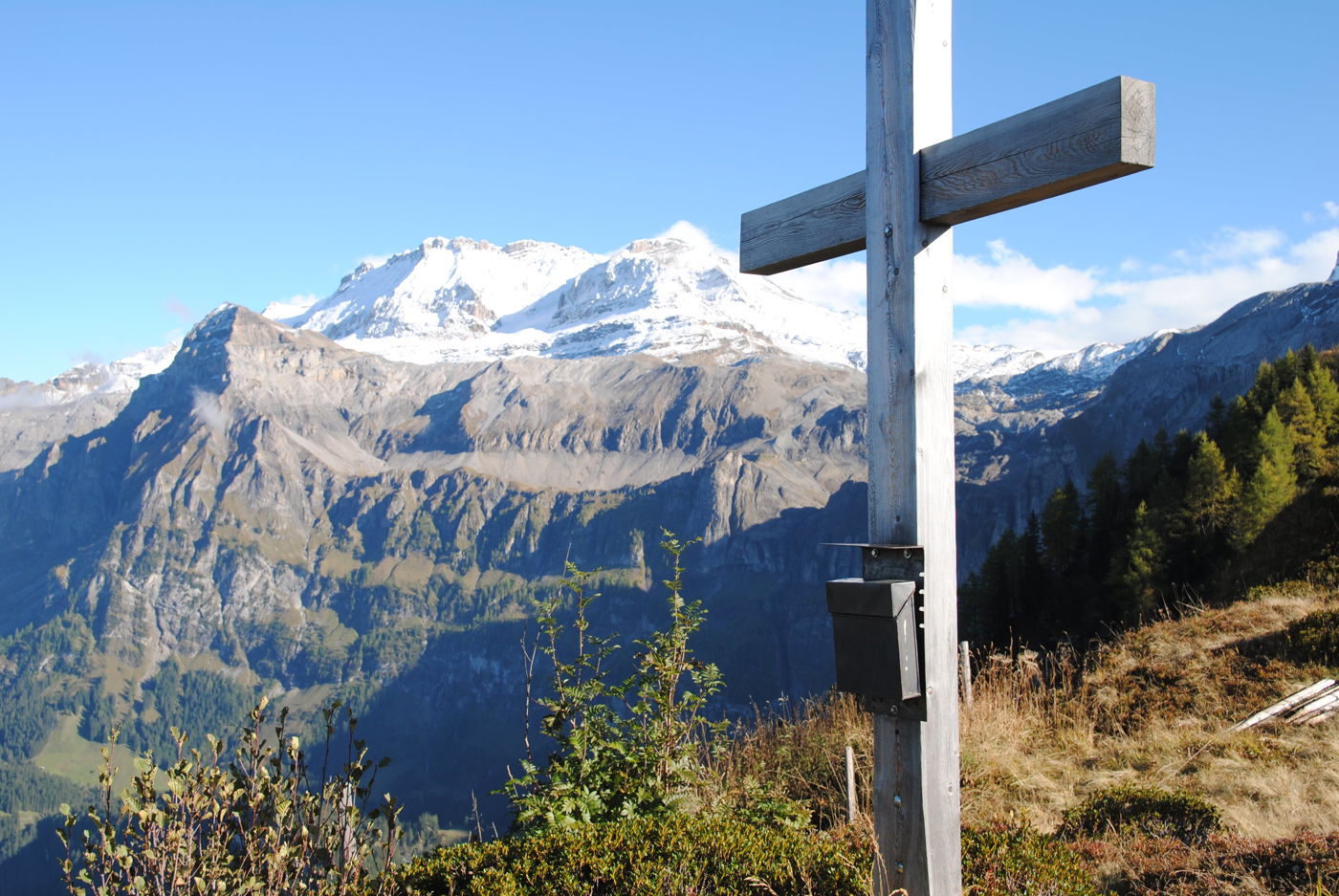 Gipfelpanorama auf dem Oberlaubhorn