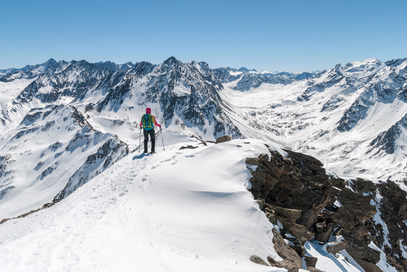 Abstieg vom Gleirschen Roßkogel