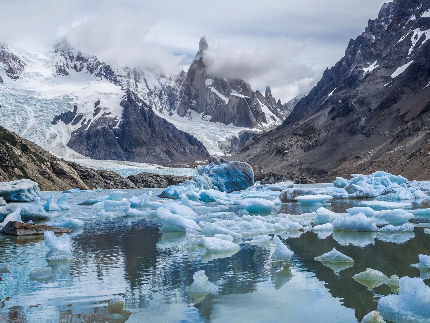 Laguna Torre mit Cerro Torre, El Chaltén