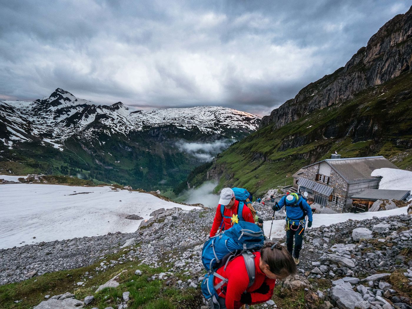 Aufbruchstimmung Glaernischhütte