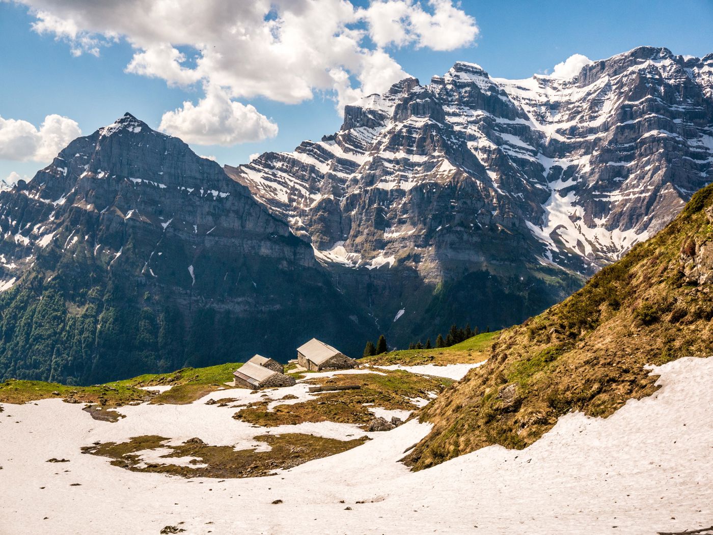 Auf das Vrenelisgärtli hoch über dem Klöntalersee