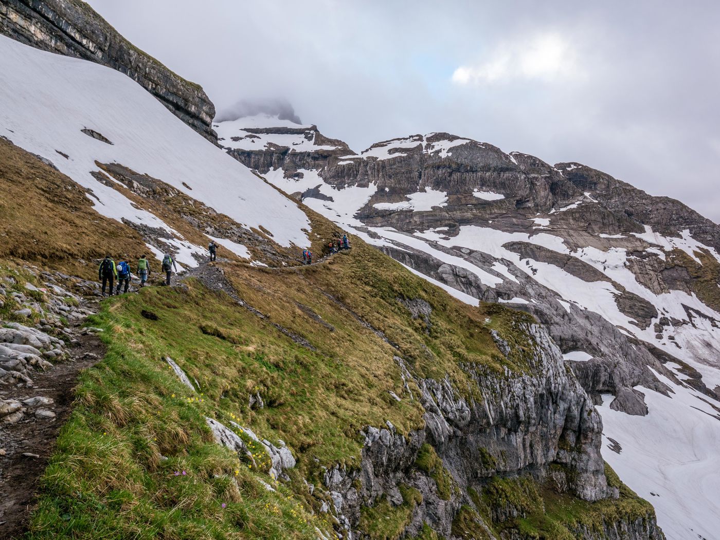 Weg zum Glärnischfirn