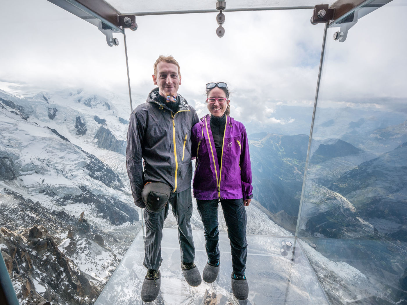 Step into the void Aiguille du Midi