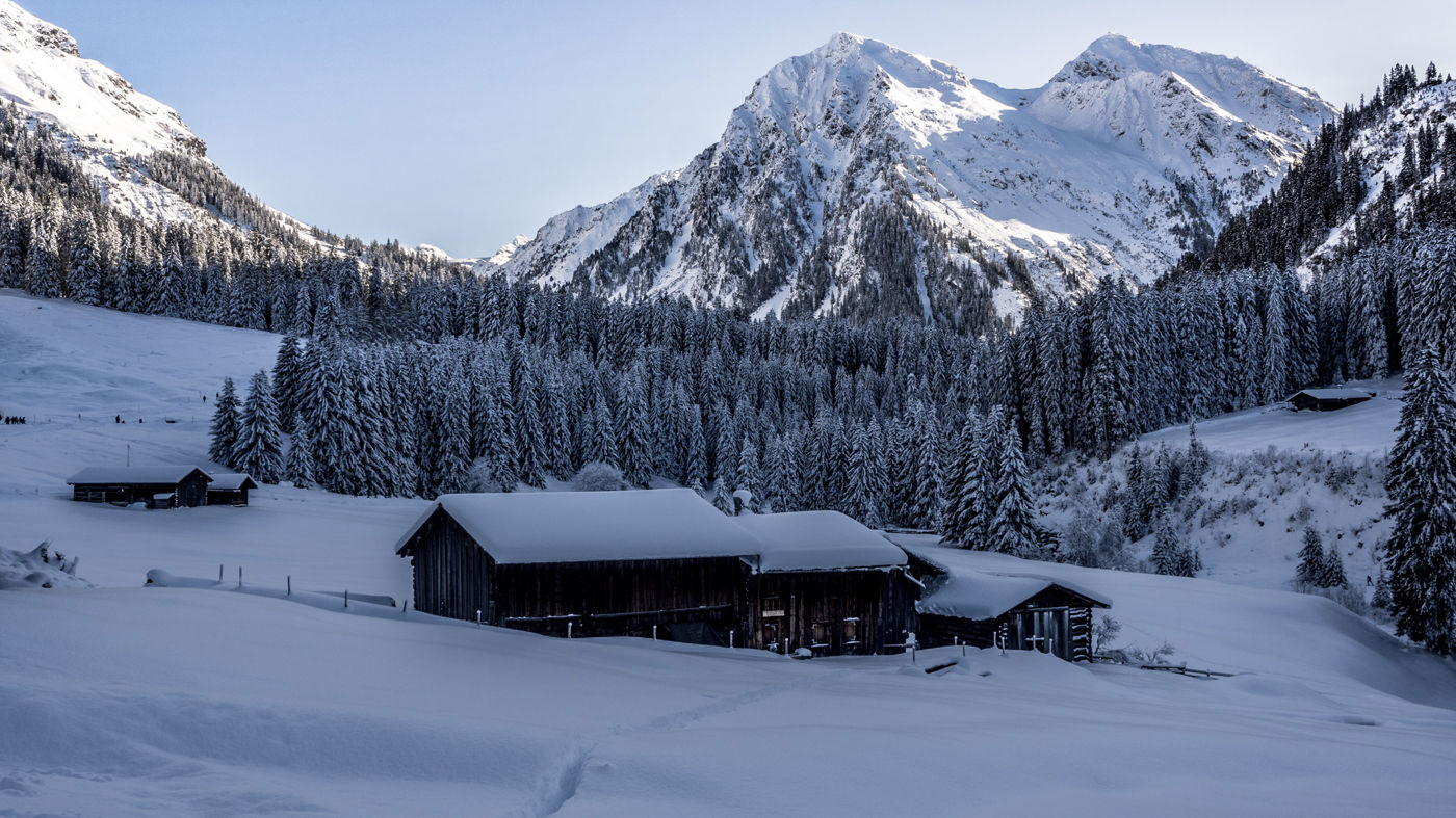 Winterwanderung Klosters Platz - Alp Garfiun