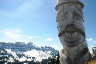 Aussicht auf die Schrattenfluh