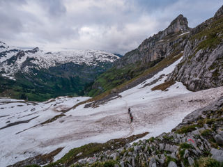 Schneefelder zwischen Glärnischhütte und Glärnischfirn