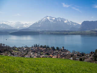 Panoramaweg Thunerweg Frühlingswanderungen Schweiz