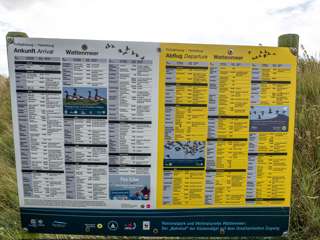 Flugplan Wattenmeer