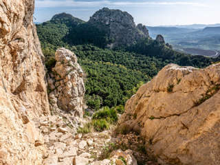 Die Escalera Árabe in der Sierra de Huma