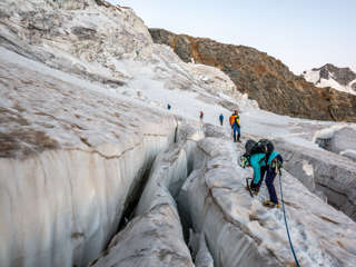 Gletscherspalten am Piz Palü