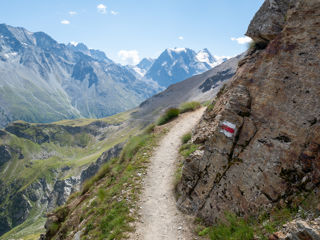 Rückweg nach der Cabane des Aiguilles Rouges